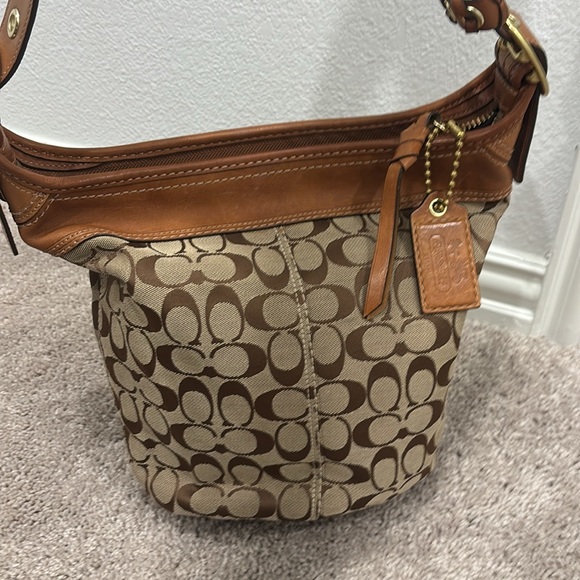 Vintage Rare Coach signature Bleeker Crossbody Bag - Picture 7 of 12